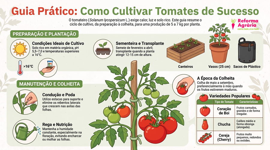 Guia Prático para Plantar Tomates com Sucesso!