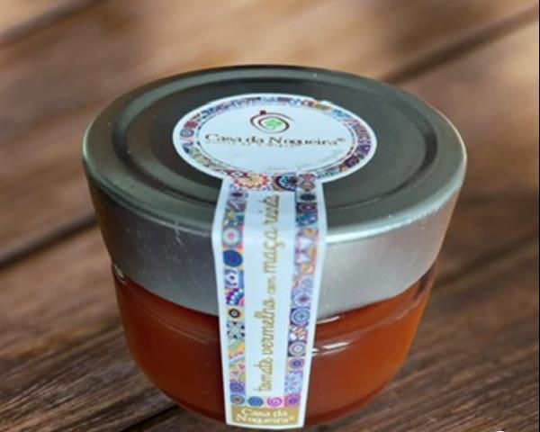 Compota de tomate vermelho com maçã reineta