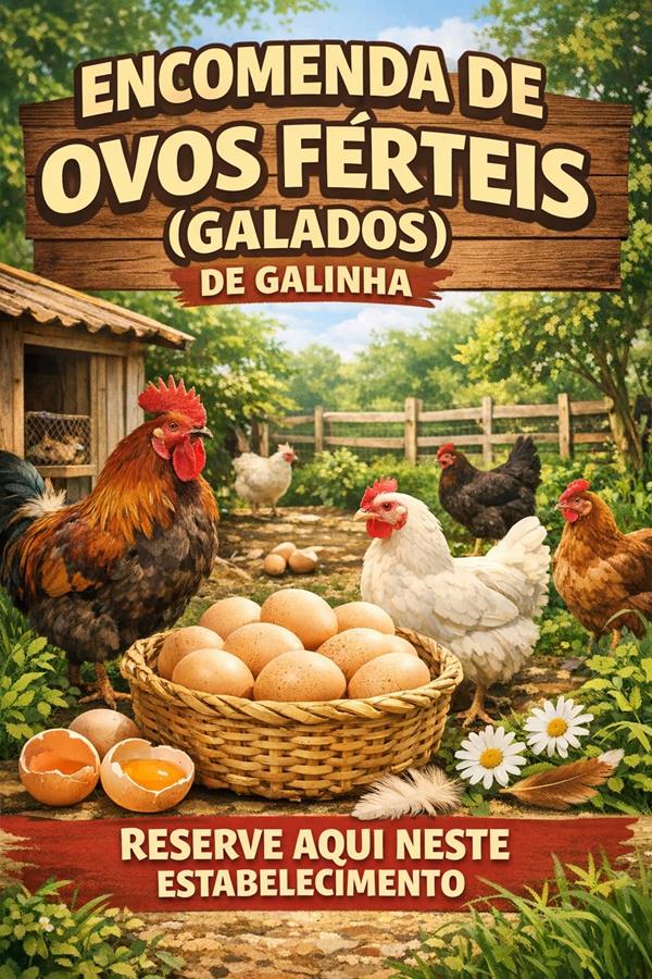 Ovos Férteis de Galinha de Raças