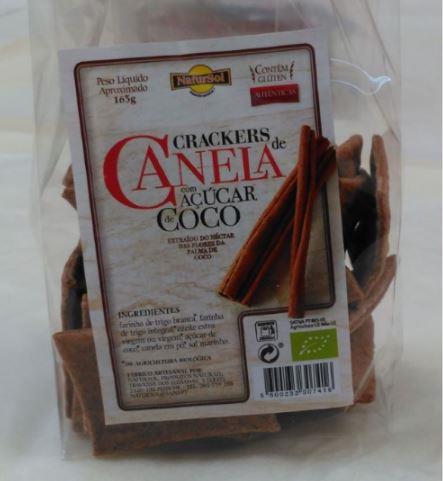 Crackers Bio de Canela com Açúcar de Côco, 165g (clonado)
