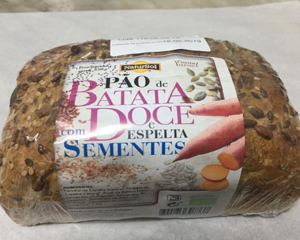 Pão de Espelta com Batata Doce Bio, 165g