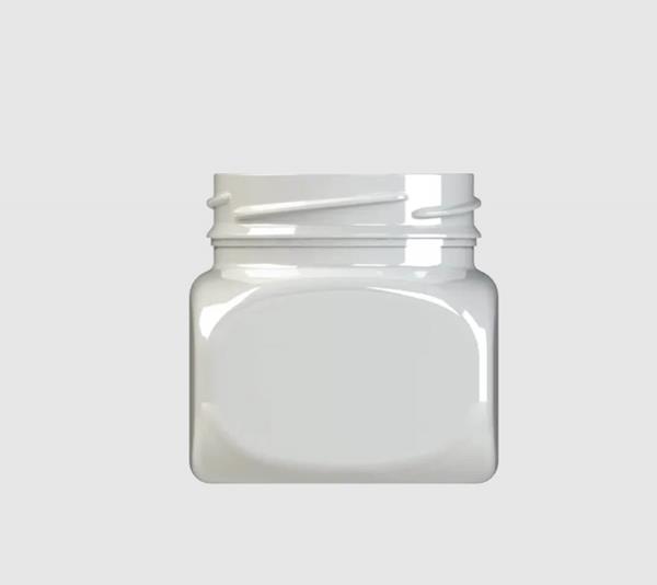 Frasco Pet Alimentar Transparente 200ml, com tampa branca (20 unidades)