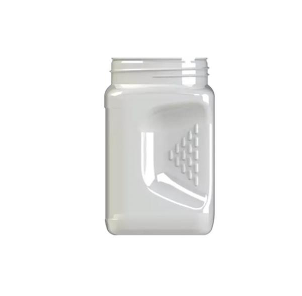 Frasco Pet Alimentar Transparente 380ml com tampa branca (20 unidades)