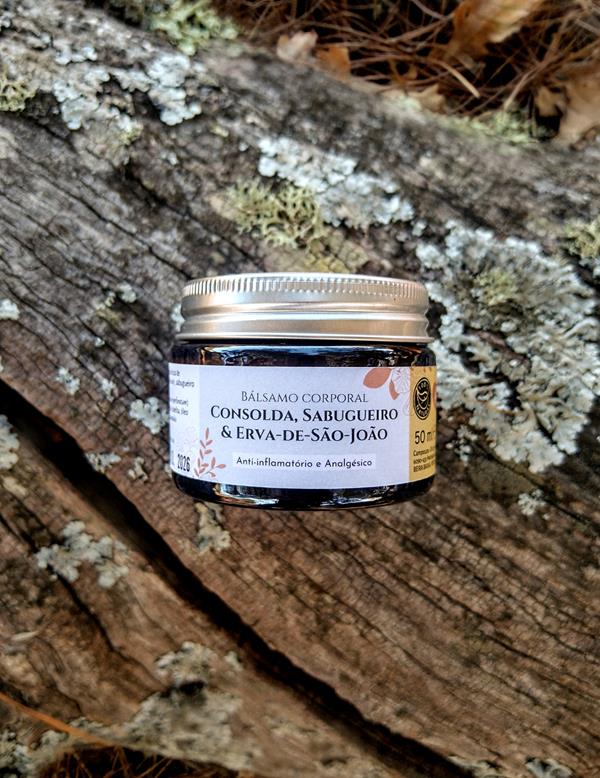 Bálsamo corporal de Consolda, Sabugueiro e Erva-de-São-João