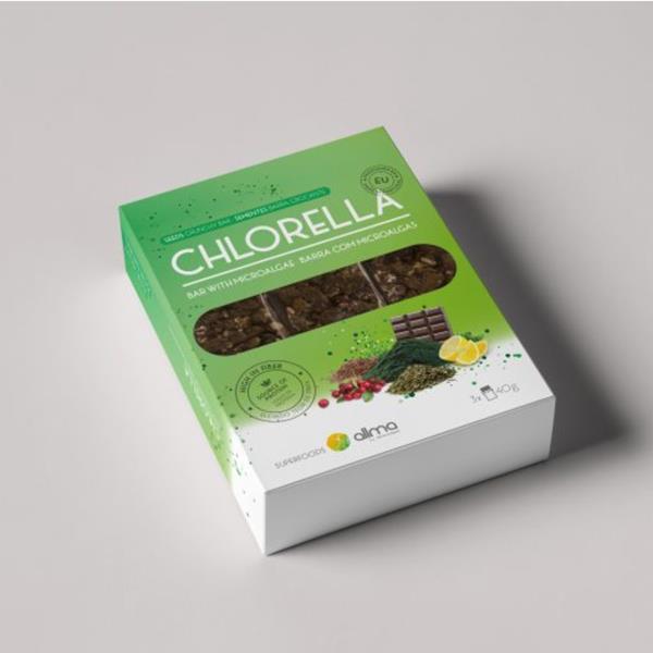 Barras crocantes de sementes com Chlorella, 120g. Allma by Allmicroalgae®