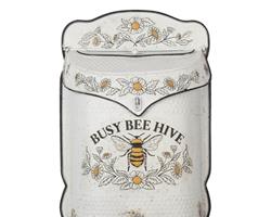 Caixa de Correio Bee, em metal (27cm X 8cm X 39cm)