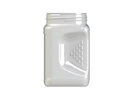 Frasco Pet Alimentar Transparente 380ml com tampa branca (20 unidades)
