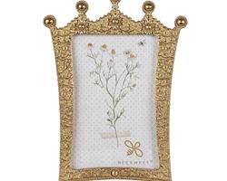 Moldura Coroa Bee Dourada 10cm X 15cm