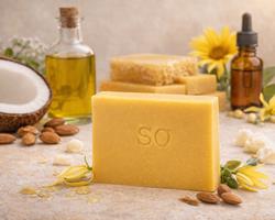 Sabonete de mel e cera de Abelha