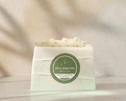 Menta & Sementes de Papoila | Sabonete Artesanal | 110g