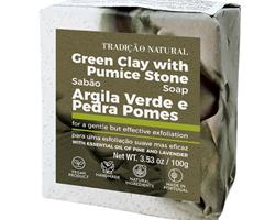 Sabão Artesanal Argila Verde e Pedra Pomes