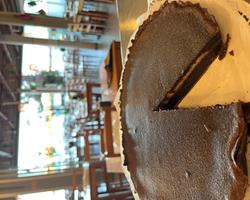Tarte de alfarroba com limão