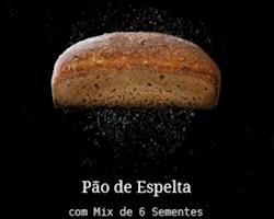 Pão Artesanal de Espelta com 6 Sementes 500g