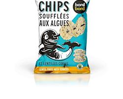 Chips Vegan de Lentilhas com Algas, 50g. Bord à Bord®